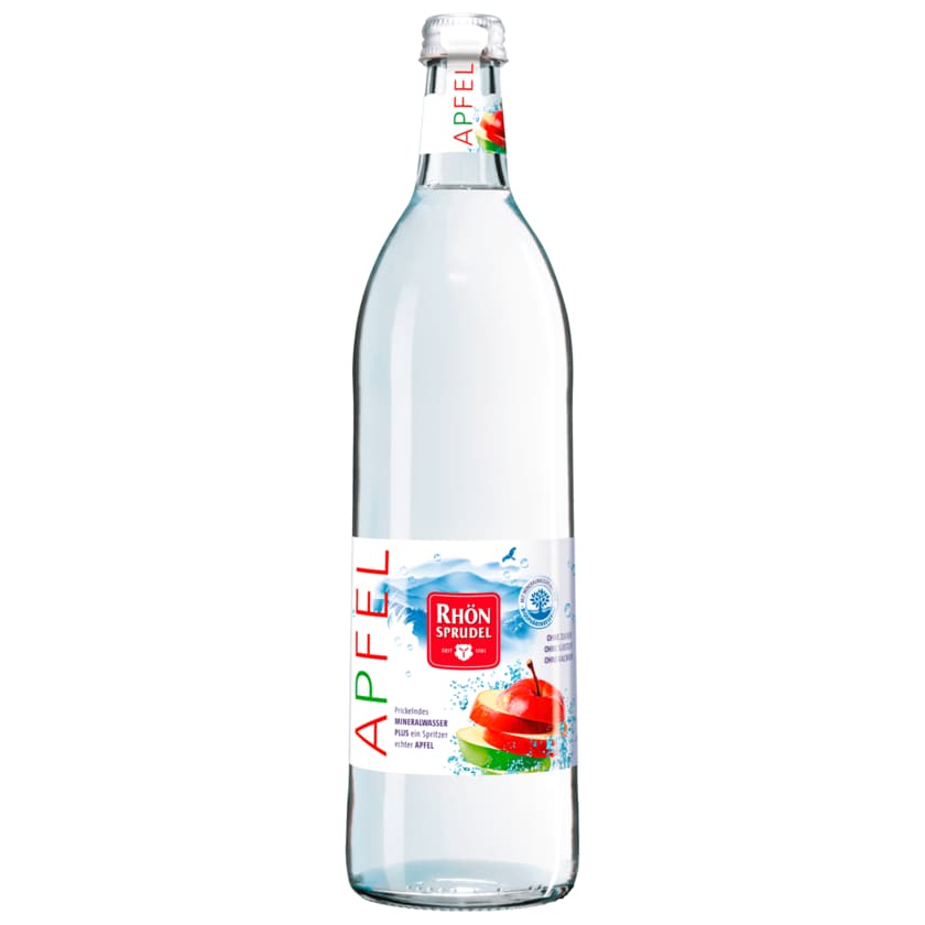 Rhönsprudel Mineralwasser mit Apfelgeschmack 0,75l